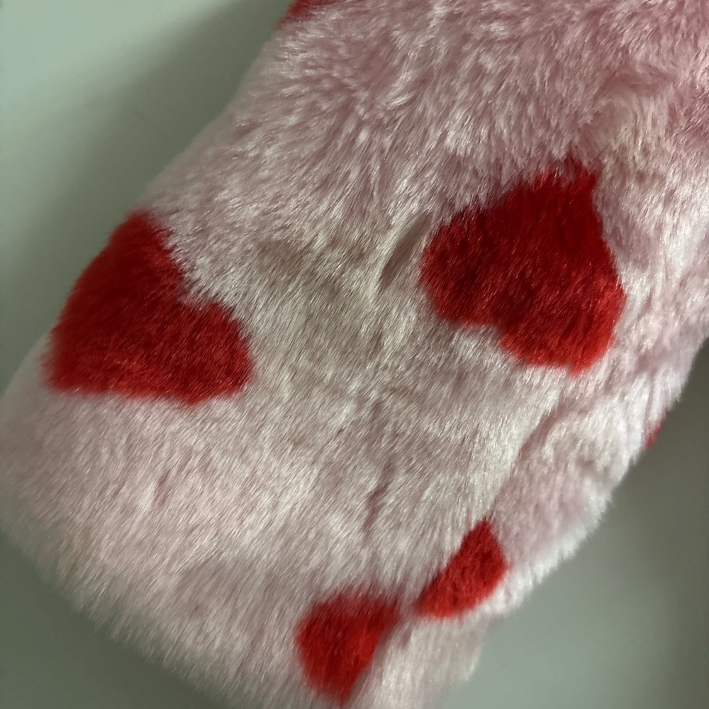 Janie and Jack Candy Pink Heart Faux Fur Jacket Toddler Girl Size 2T - Picture 10 of 10